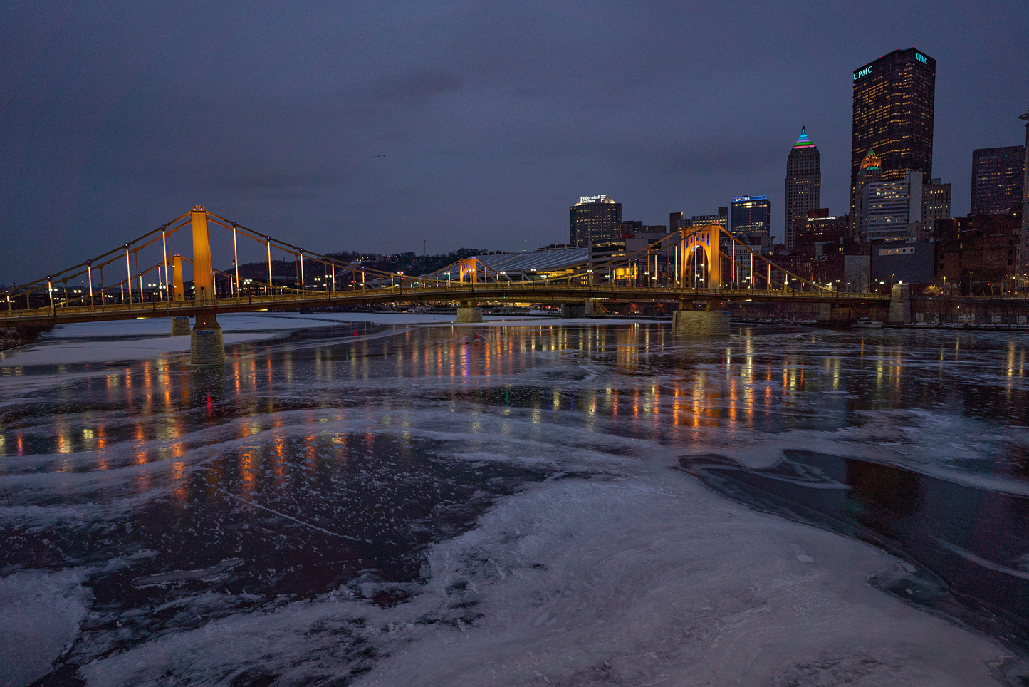 Pittsburgh Winter Breathtaking sunset 11
