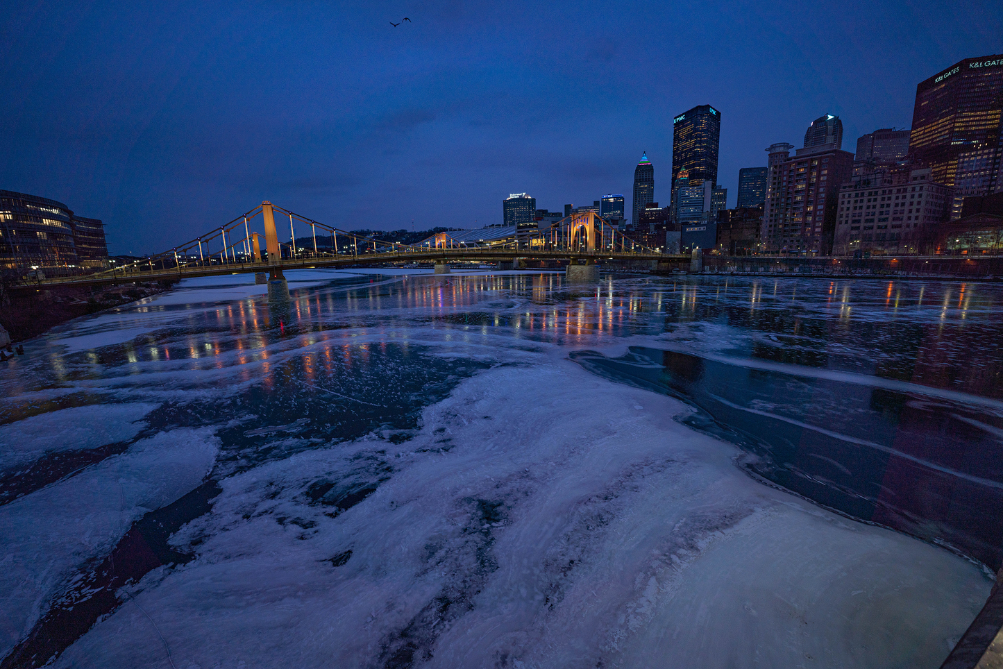 Pittsburgh Winter Breathtaking sunset 12