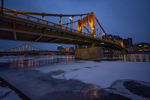 Pittsburgh Winter Breathtaking sunset 14