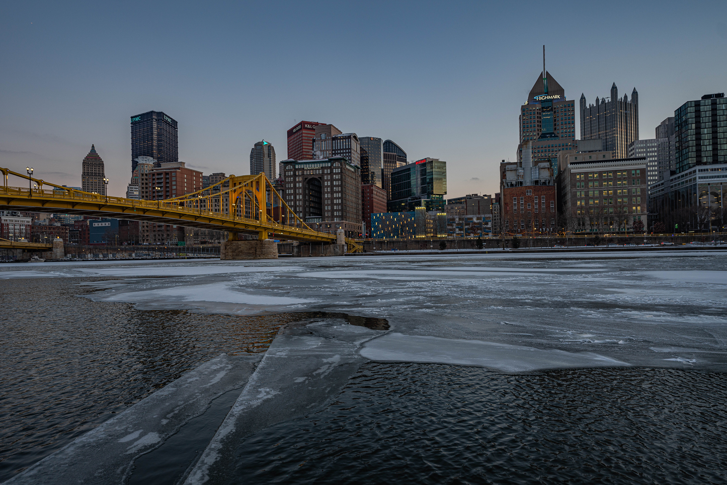 Pittsburgh Winter Breathtaking Sunset