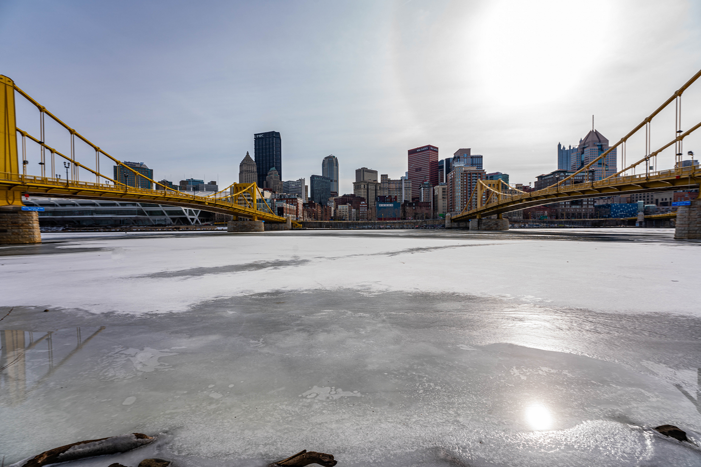 Pittsburgh frozen river 17