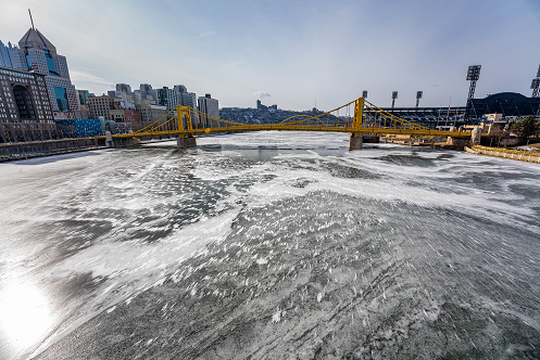 Pittsburgh frozen river 25