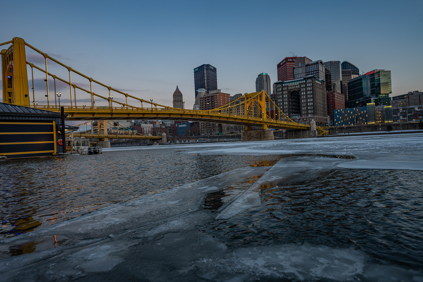 Pittsburgh Winter Breathtaking Sunset 02