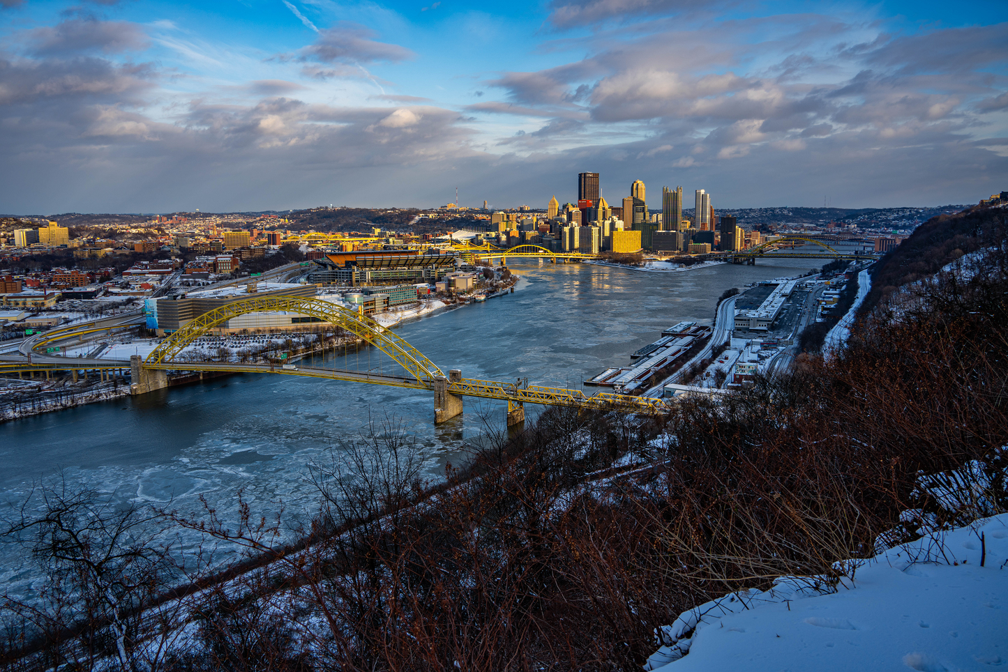 Pittsburgh Winter skyline 2