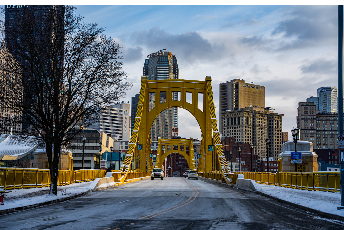 Pittsburgh Winter Roberto Clemente Bridge
