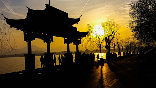 Sunset in Hangzhou China