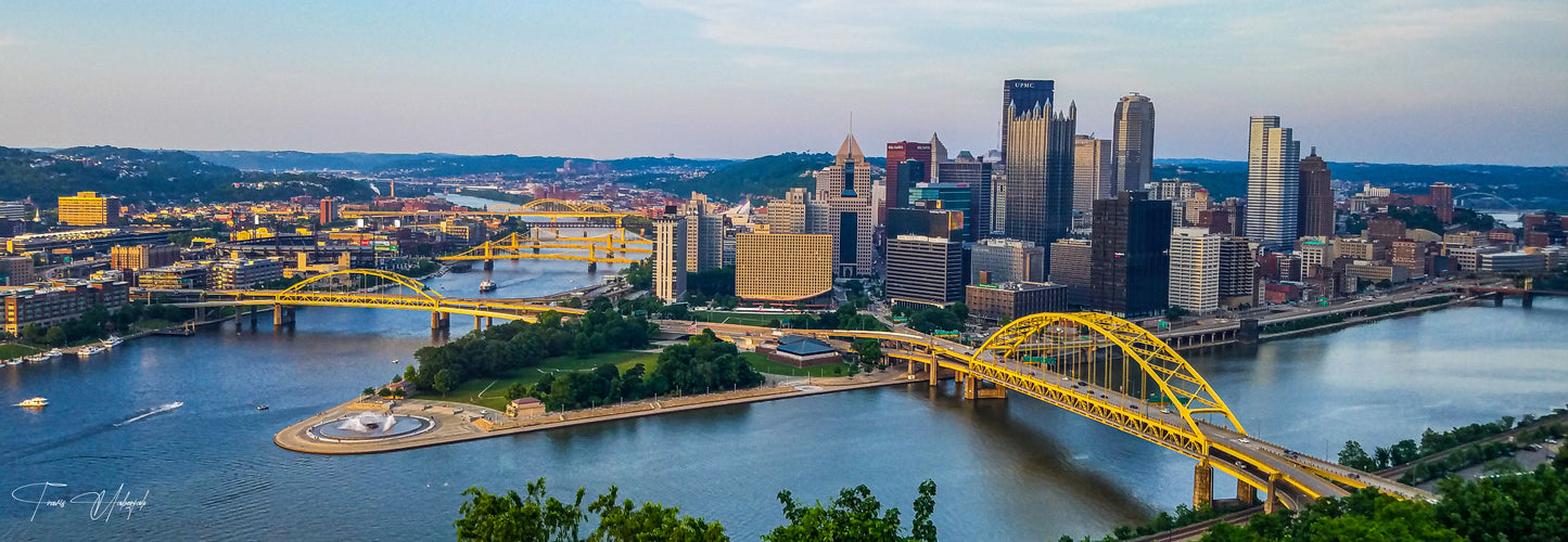 Pittsburgh Panoramic Summer Blue