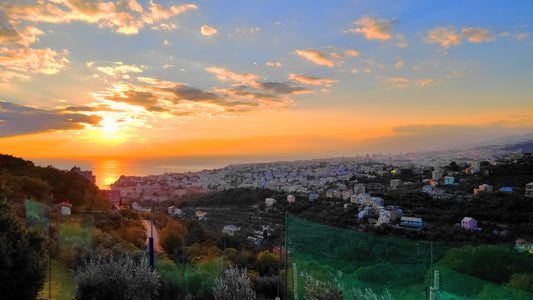 Genova Italy Sunset