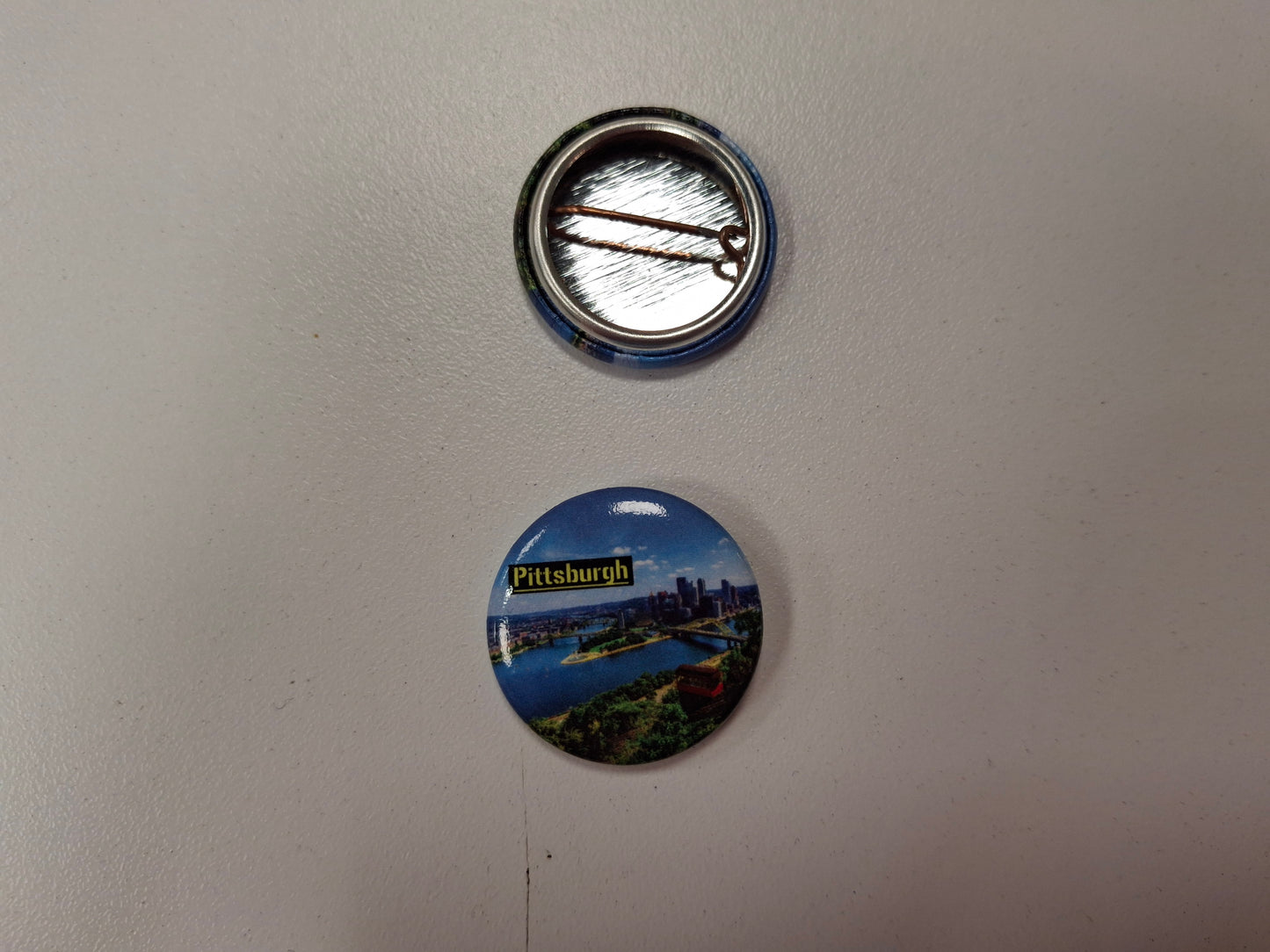 Pittsburgh Mt Washington Overview Summer Button