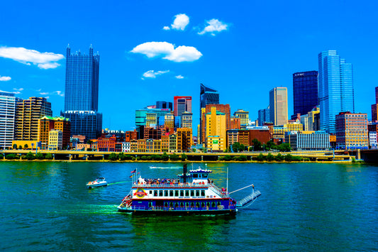 Pittsburgh River Boat on a Summer Day Gateway Clipper