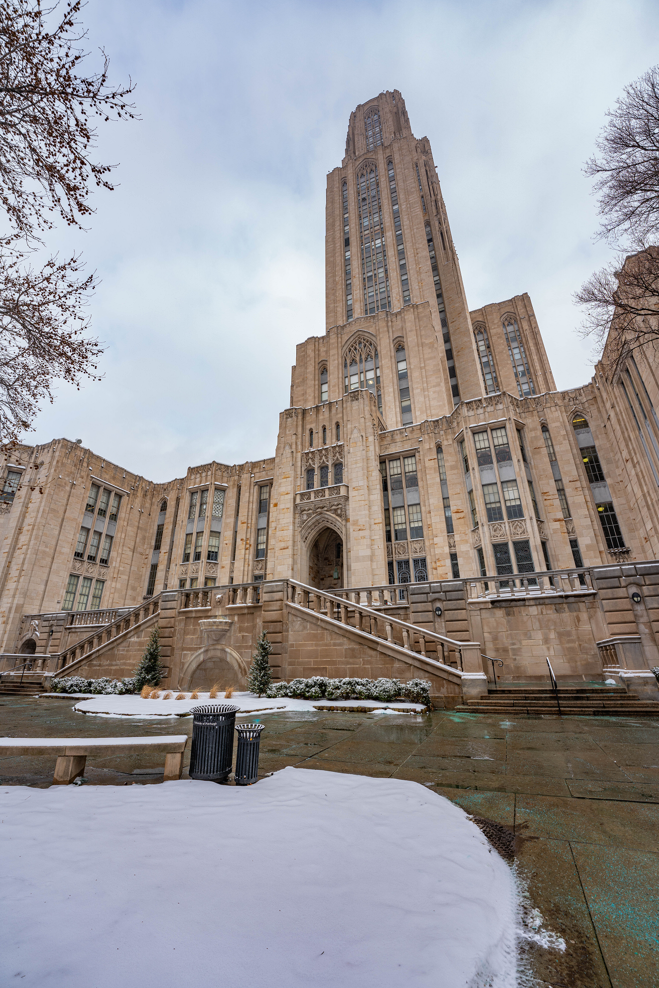 Pittsburgh Winter Cathedral Of learning