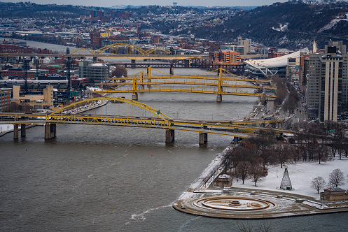 Pittsburgh Winter bridges 05